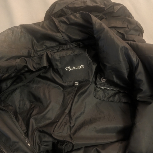 MADEWELL Puffer Jacket in Black Sz XXS - Picture 5 of 9